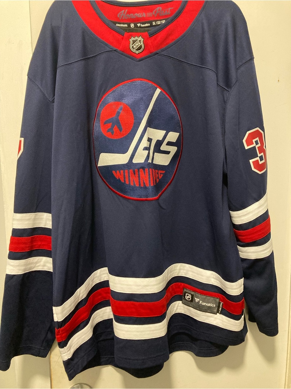 Connor Hellebuyck Winnipeg Jets Retro Jersey by Fanatics
